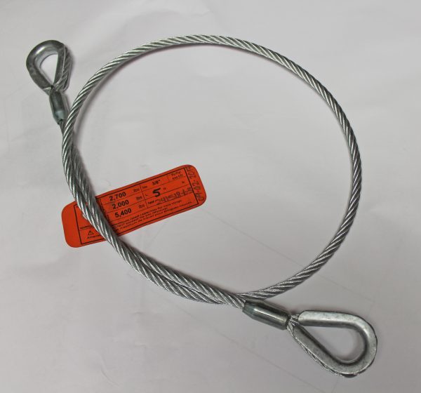Wire Rope Sling 5' 7x19 1/2"-712
